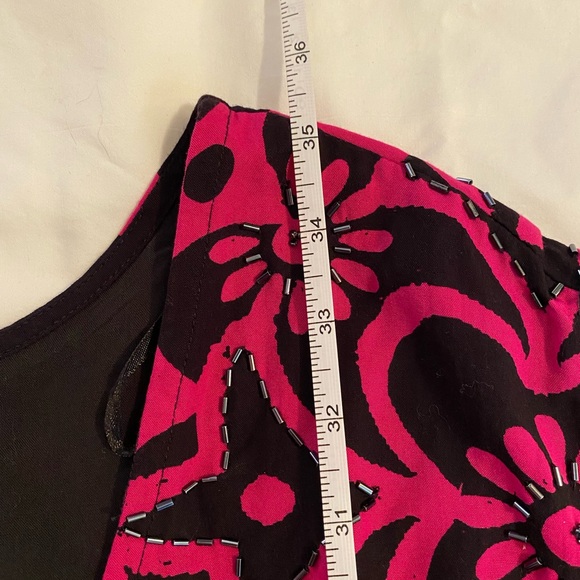 Free People Black and Pink Mini Dress - Picture 7 of 10